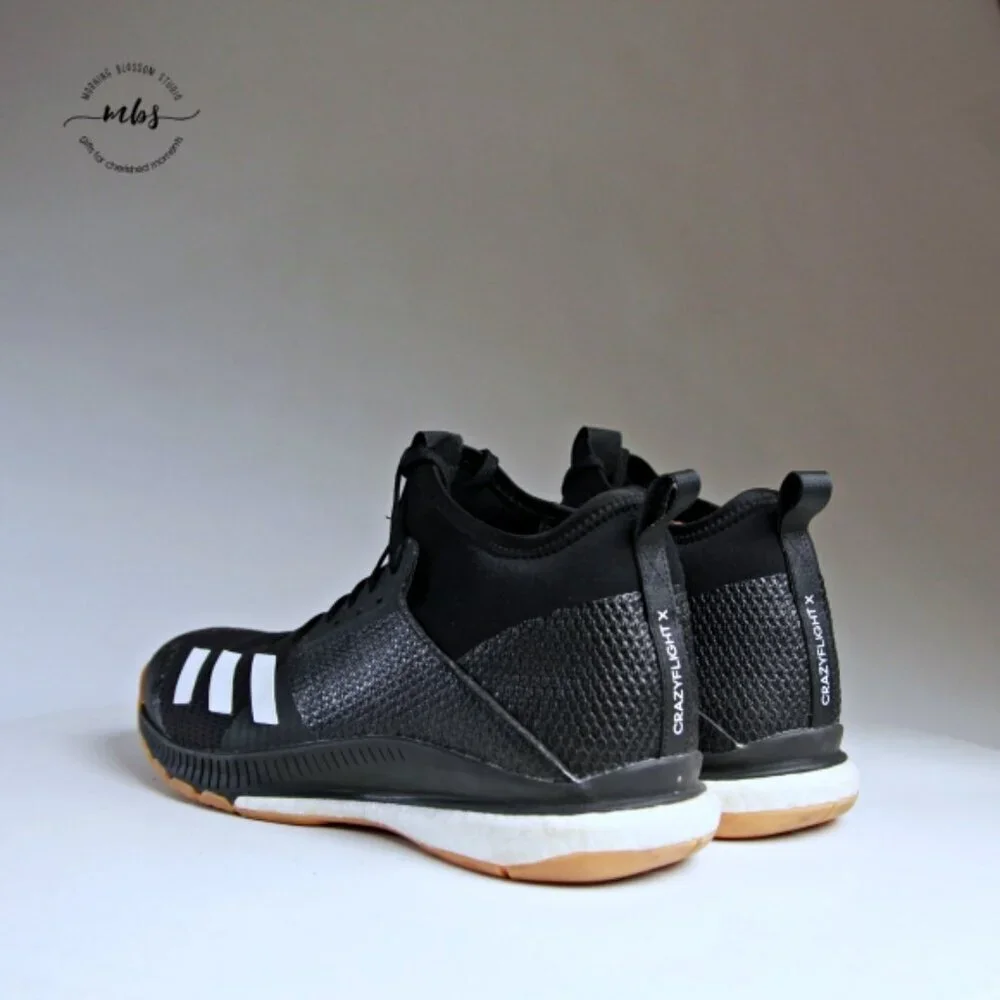 Adidas Crazyflight‎ X 3 Mid Mid Volleyball Sneakers Black Men 15